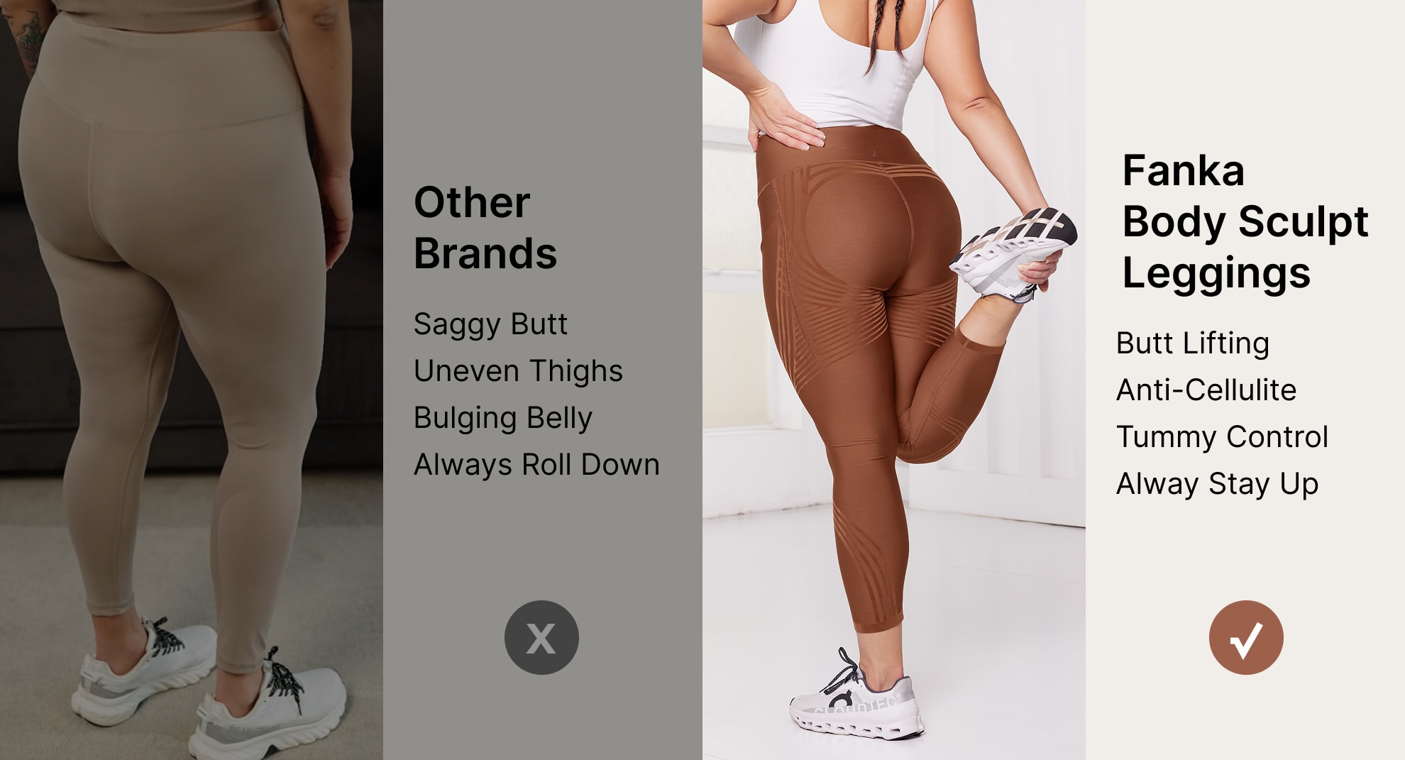 Fanka Body Sculpt Leggings for Plus Size